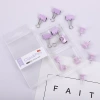Cross-border 2-in-1 office combo set, macaron-colored large and small paper clip, ticket holder, thumbtack, swallowtail clip, box set Item Picture